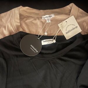 2 NWT ribbed tops
